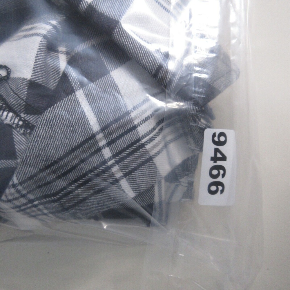 Eddie Bauer Top Tunic Women Medium Black Gray Hillside Plaid Flannel Outdoor NWT - Picture 12 of 12